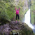 TJ's wife on the Wahclella falls "pride rock" TJ's wife on the Wahclella falls "pride rock"