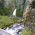 Looking back at Wahclella Falls from the nearest bridge. Looking back at Wahclella Falls from the nearest bridge.