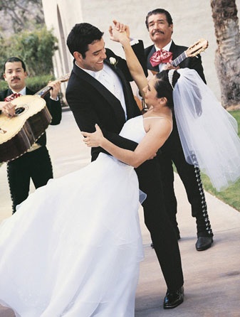 Bride And Groom Dancing