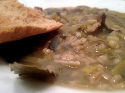 Mushroom and barley soup is a favorite of many.