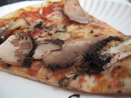Mushroom pizza is delicious no matter how you slice it.