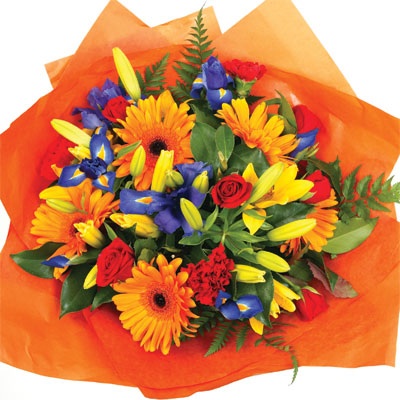 Bouquet Of Brightly Coloured Flowers