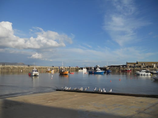 Lyme Regis Harbour, setting for "The French Lieutenant's Woman", and Jane Austen's "Persuasion"