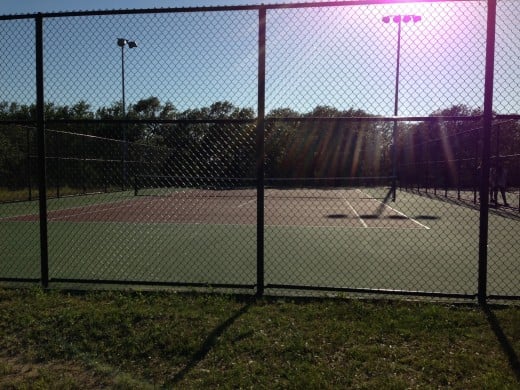 Cedar Park TX Memorial Park  - Tennis Courts
