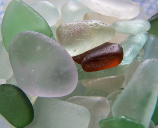 Source: One of my morning hauls of sea glass in Englahd.