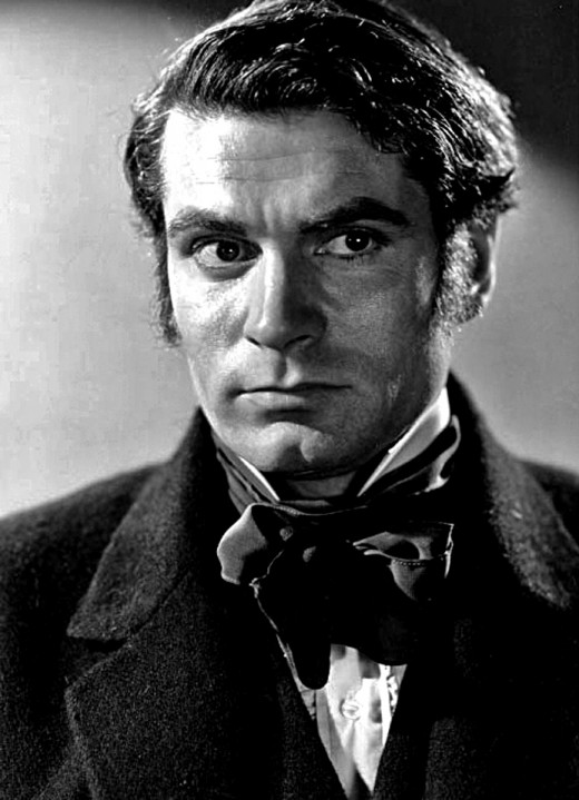Laurence Olivier's portrayal of Heathcliff in the 1939 film version of Wuthering Heights. 
