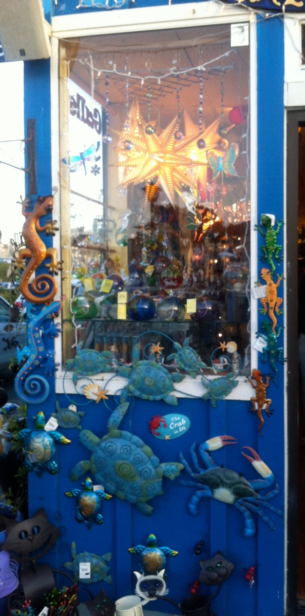 Some of the merchandise offered by the Under the Sea Gallery.