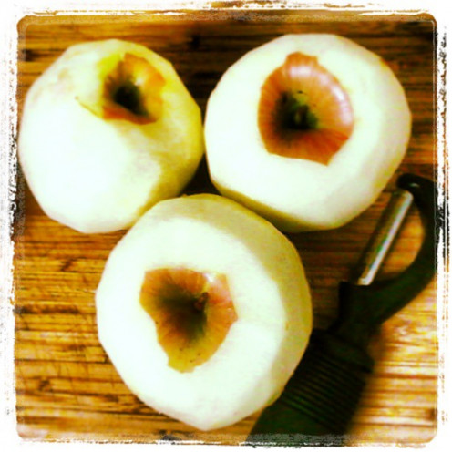 Peel your apples