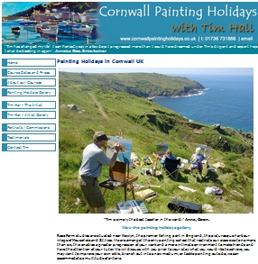 Painting Holidays in Cornwall.  Tim Uff.  Specialist painting vacations in Cornwall