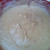 Mixing goat cheese mixture for blueberry gateau. Mixing goat cheese mixture for blueberry gateau.