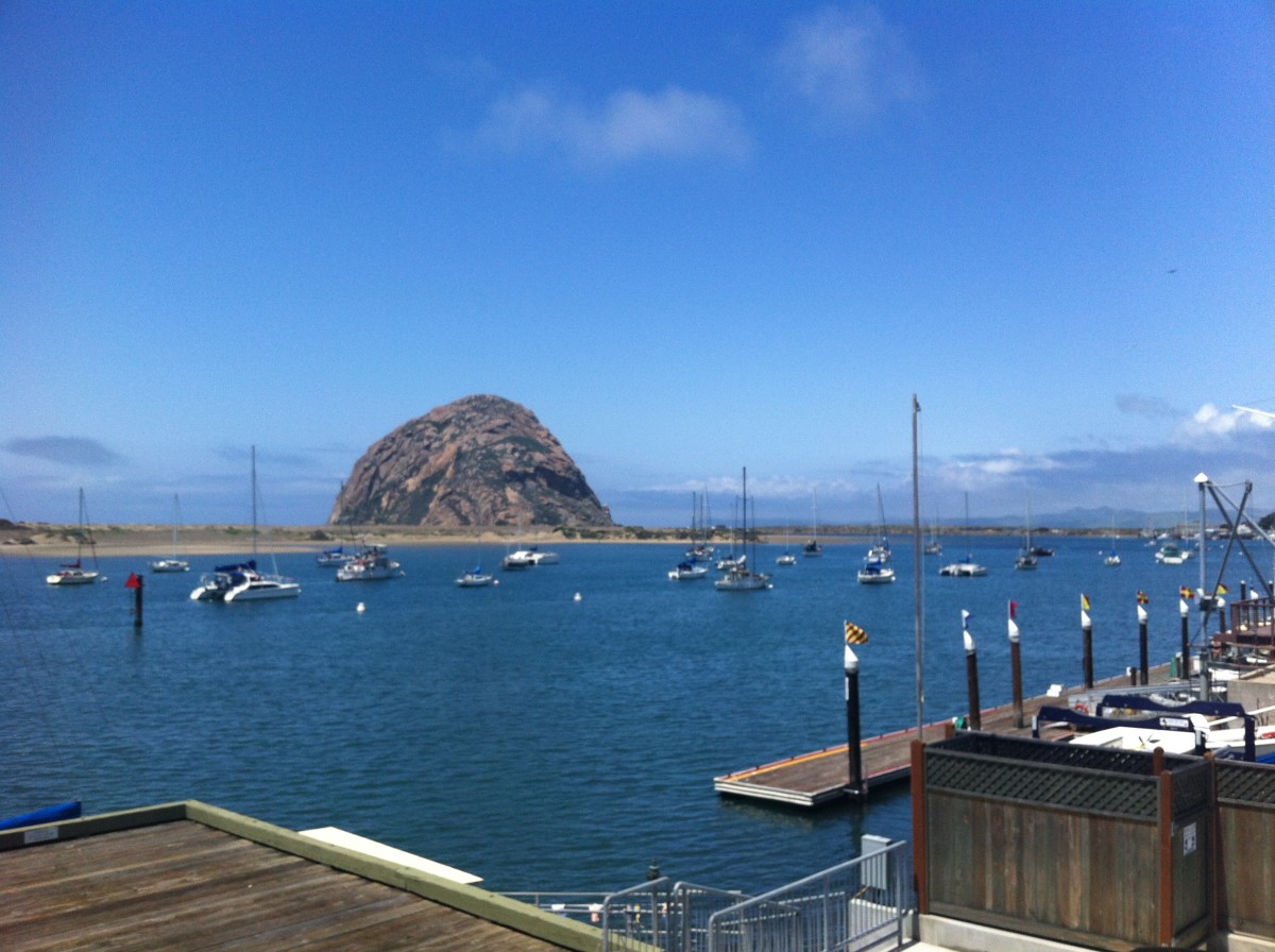 A view of Morro Rock from the Embarcadero Inn.