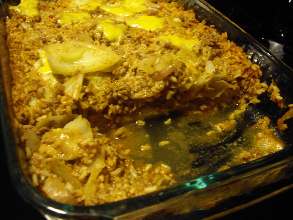 Suzzycue's "Lazy Man's Cabbage Rolls" are one of my new favorite casserole dishes