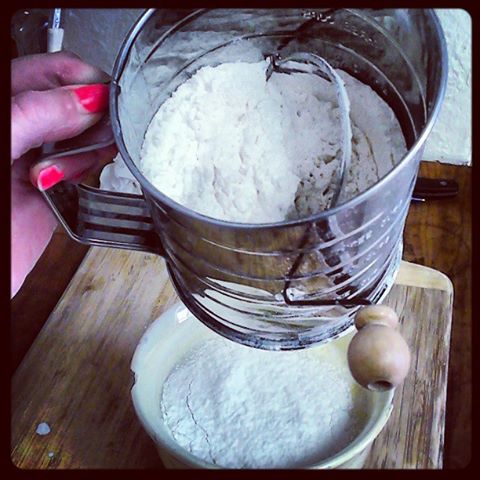 For best results, Sift Flour into bowl.