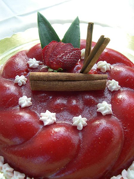 Strawberry gelatine