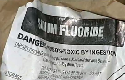 Sodium Fluoride used in mains water