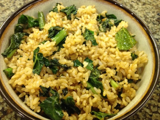 Brown Rice and Kale