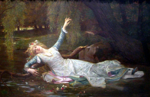Ophelia by Alexandre Cabanel (1883)