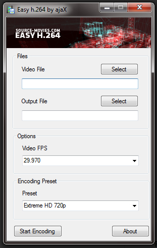 Easy h.264 Gui