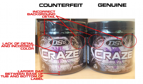 Driven Sports has released images to help you be able to tell if your product is counterfeit.