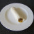 Rolled wrap is plated with the fold down and is ready to serve