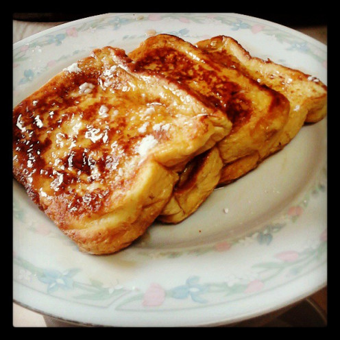 The best Home Made Ginger French Toast Ever is made with fresh Ginger Root and Organic Coconut Oil.