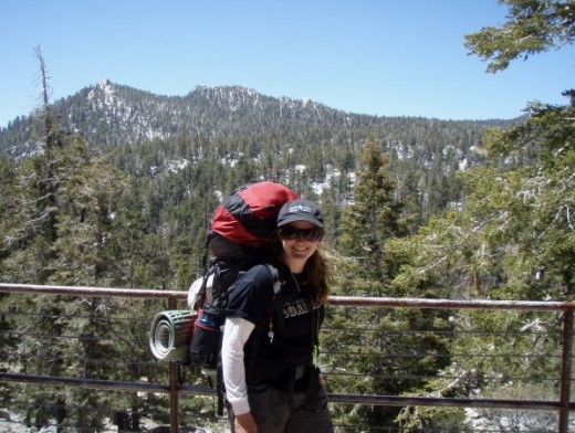Backpacking above Palm Springs, near Mt. San Jacinto. 