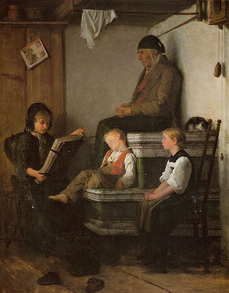 Why not take turns reading out loud to each other?  It can make the novel more interesting for everyone.