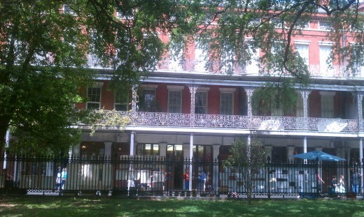 Tiered building lined the streets!