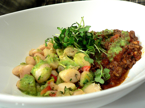 Lamb Chili with Microgreens