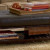 Ottoman with Open Shelf & Tufted Top Dark Brown Leather Ottoman with Open Shelf & Tufted Top Dark Brown Leather