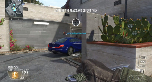 A screenshot of a game of Domination on Call of Duty: Black Ops 2