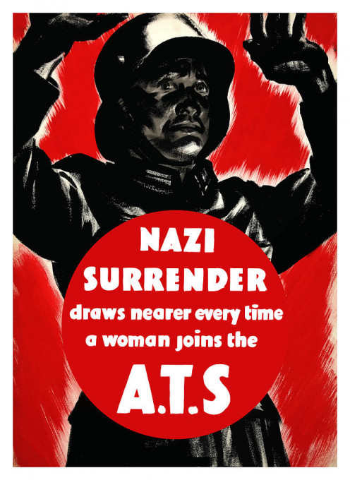 A Vintage ATS recruitment poster. Auxiliary Territorial Service.