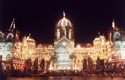 Chhatrapati Shivaji Terminus in Mumbai (Bombay), India.