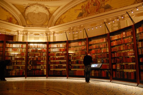 The Jefferson Library at the Library of Congress has interactive stopping points to learn more about the library.