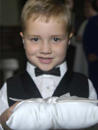 Isn't this an adorable ring-bearer?