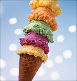 Ice Cream is a popular frozen dessert.