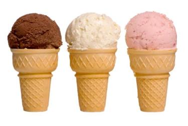 The invention of the ice cream cone helped sell more ice cream.