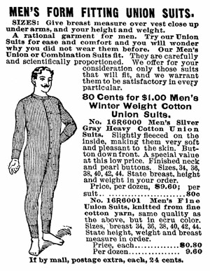 Long underwear - a precursor to the T Shirt