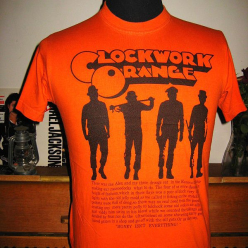  Vintage promotional T shirt for "A Clockwork Orange"