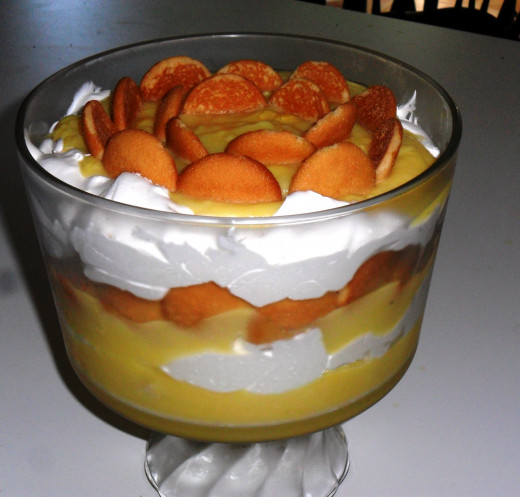 I like to serve it in a trifle bowl