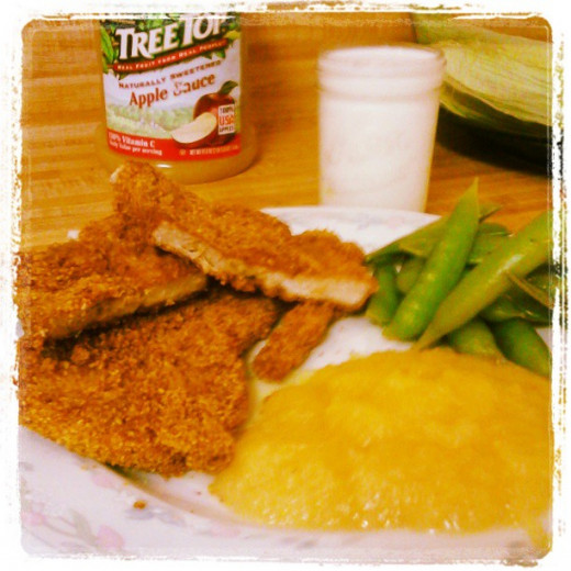 Teaching Kids How to Cook. Pork Chops and Applesauce. Fun, Easy