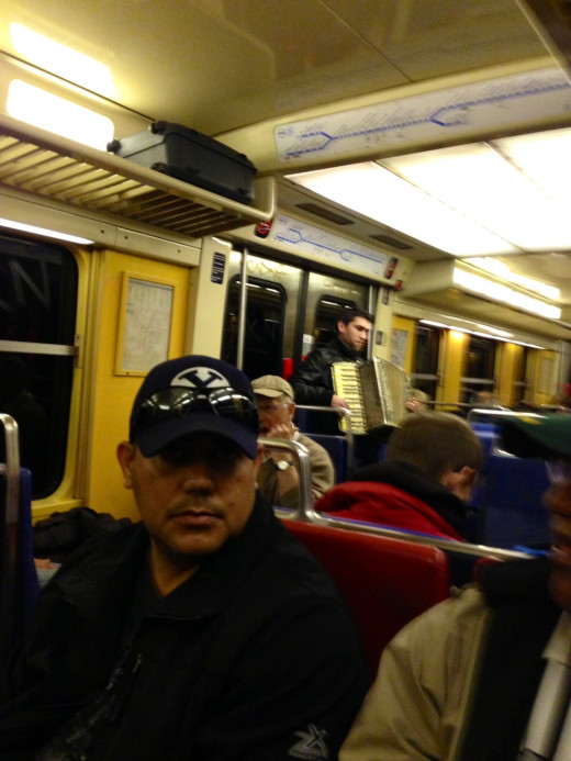 Riding the Metro in Paris copyright REK