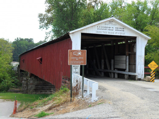 Mansfield Covered Bridge was built in 1867.