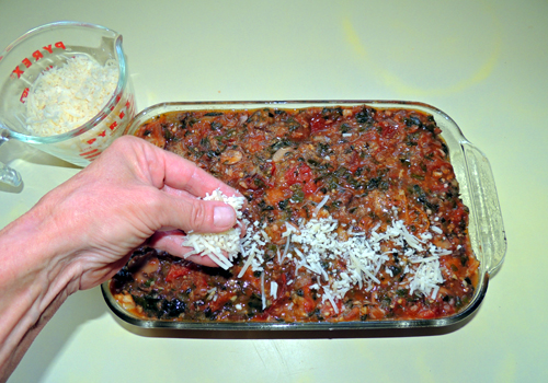 sprinkle lightly with 4 cheese
