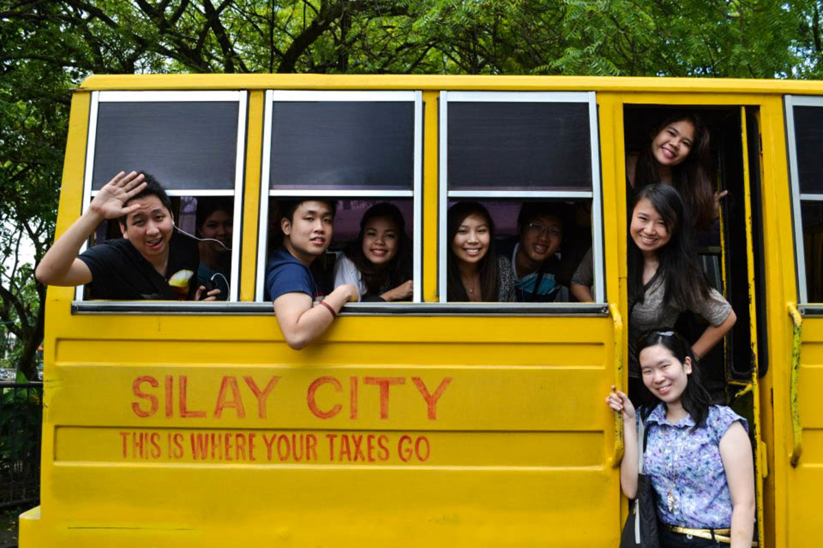 Bus courtesy of Silay City (neighboring city of Bacolod)