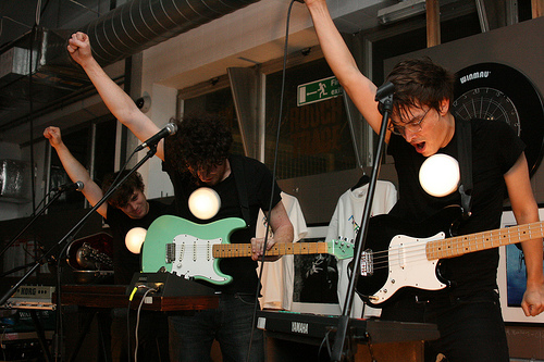 Metronomy at London Rough Trade East performing.
