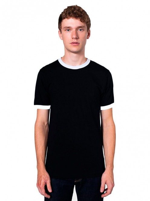 Classic retro Ringer T-shirt. Invented in the 1960s