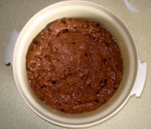 Place Mixture into Plastic Cake-pan