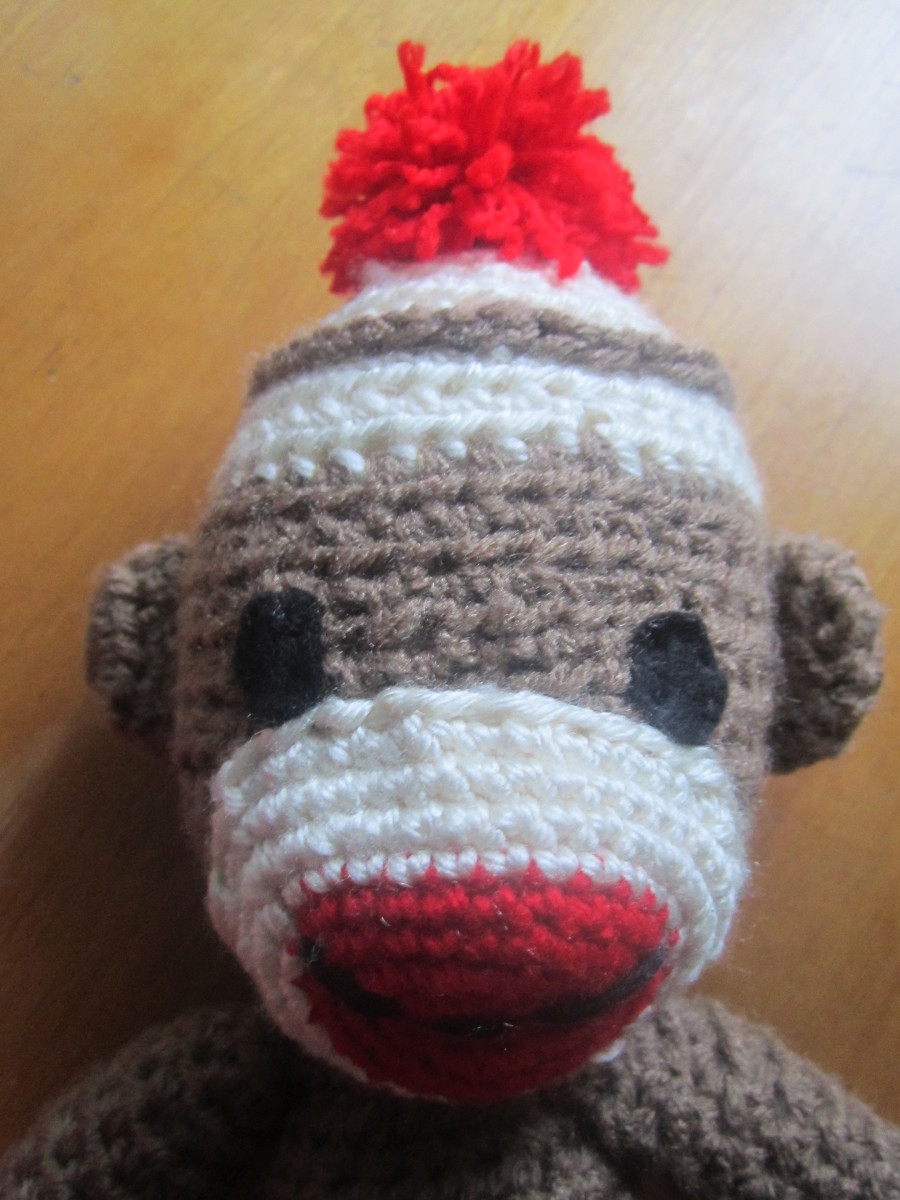 Sock Monkey Head