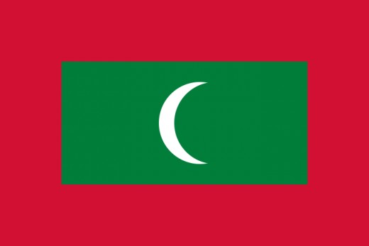 Flag of  Maldives